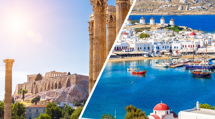 Combiné Athènes / Mykonos, Combiné Grèce & ses îles par Ôvoyages Combiné Athènes / Mykonos, Combiné Grèce & ses îles par Ôvoyages